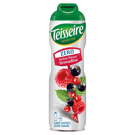 CASE OF 6 x Teisseire Grenadine Zero Drink Syrup 600ml - Cut Price Barry's – Food and drinks ...