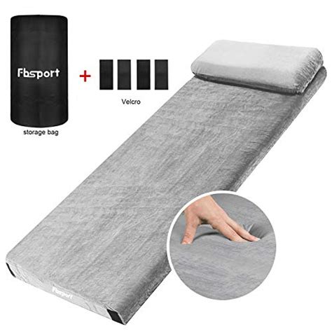 FBSPORT Memory Foam Floor Mattress with Pillow Camping Mattress/Car Travel Mat/Roll-Up Guest Bed ...