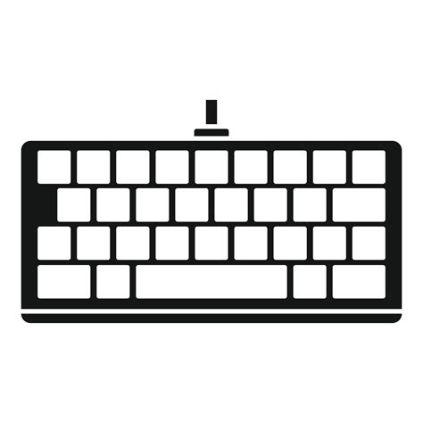 Computer keyboard icon, simple style 14516745 Vector Art at Vecteezy