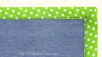 How to Sew Bias Tape Corners - Mitered Corners | TREASURIE