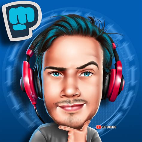 PewDiePie Cartoon by Art-Dhiego on DeviantArt