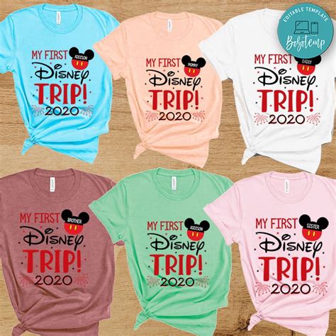 My First Disney Trip Shirt - Disney Family Vacation Shirts | Bobotemp