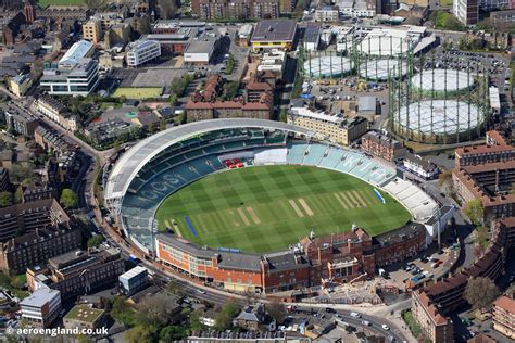 aeroengland | aerial photograph of the Oval Cricket Ground London UK