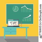 50 Hand Drawn Bar Graph On Blackboard Clip Art | Royalty Free - GoGraph