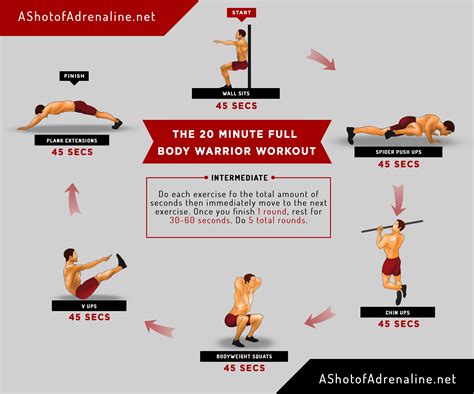 The 20 Minute Full Body Warrior Workout - Body Weight And Calisthenics ...