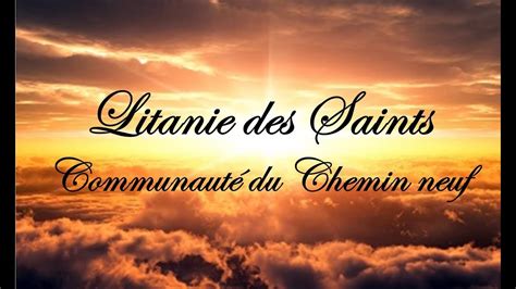 Litanie des Saints - YouTube