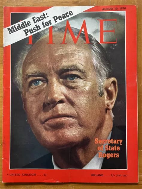 TIME MAGAZINE 1970 Secretary Rogers Hiroshima Palestine Israel New York Smog Ads $39.97 - PicClick