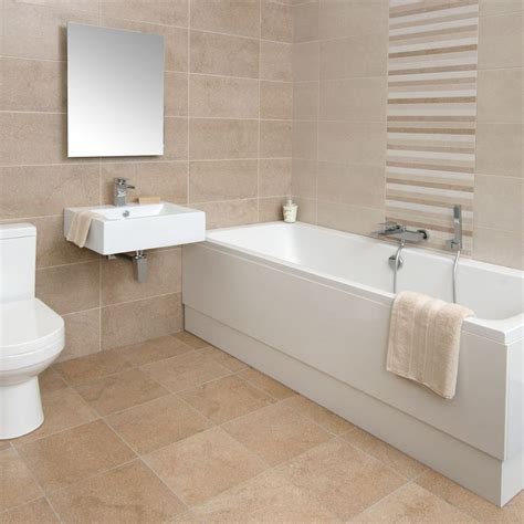 Beige Gefliestes Badezimmer - Badezimmer | Beige tile bathroom, Beige bathroom, Small bathroom