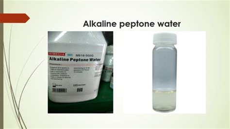 Alkaline peptone water: composition, preparation and uses - Online ...