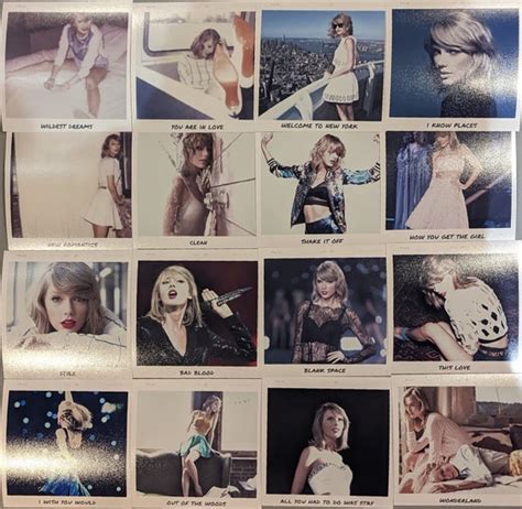 Taylor Swift 1989 Polaroids Collage