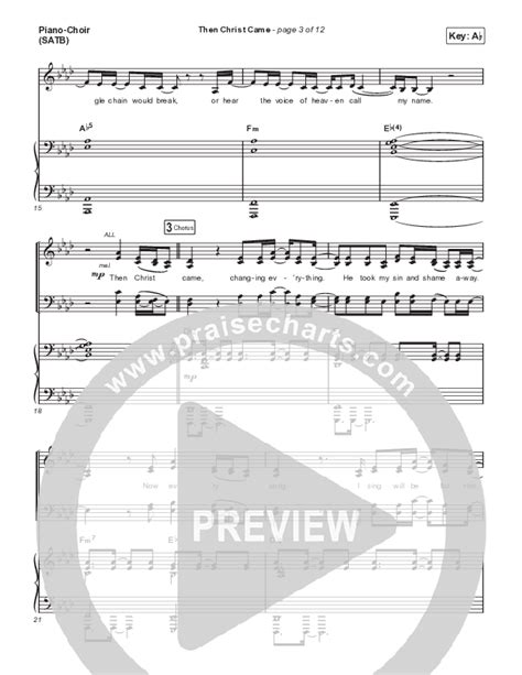 Then Christ Came Sheet Music PDF (MercyMe) - PraiseCharts