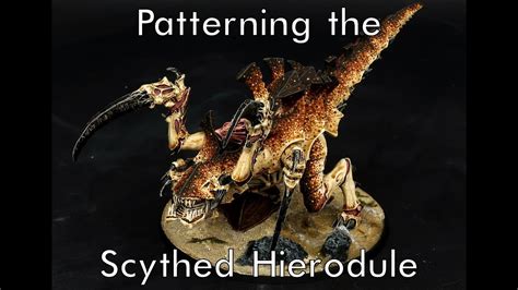 Patterning a 'Coconut Crab' Tyranid Scythed Hierodule - YouTube