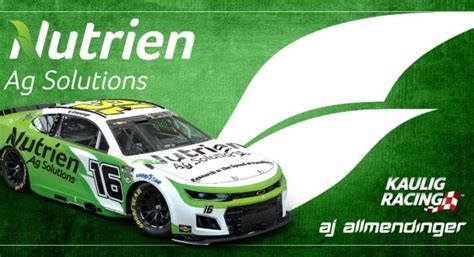 Nutrien Ag Solutions continues partnership with Kaulig Racing, AJ Allmendinger - Jayski's NASCAR ...