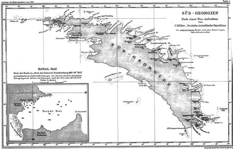 Maps of South Georgia and Royal Bay constructed by Johannes Müller, a... | Download Scientific ...