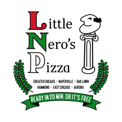 Little Nero's Pizza (White tee) - Little Neros Pizza - T-Shirt | TeePublic