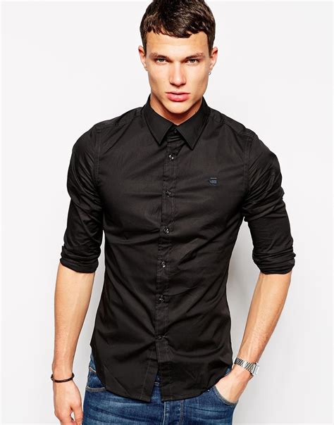 Lyst - G-Star Raw G Star Shirt Correct Core Poplin With Stretch in ...