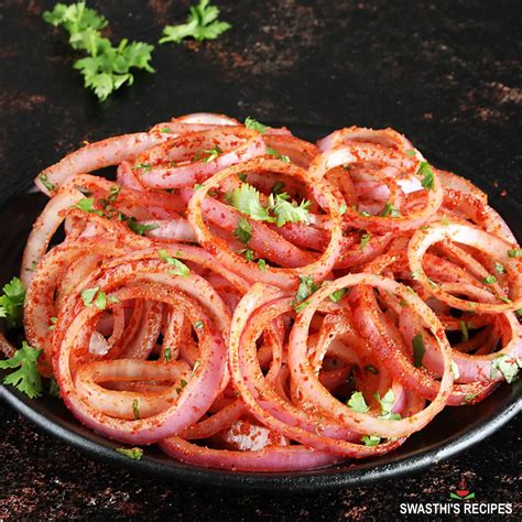 Onion Salad Recipe (Laccha Pyaaz) - Swasthi's Recipes