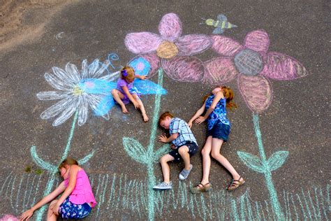 Images For > Sidewalk Chalk Art Kids | Seni, Trotoar, Gambar lucu