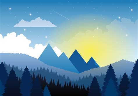 Vector Nature Landscape Illustration 217220 Vector Art at Vecteezy