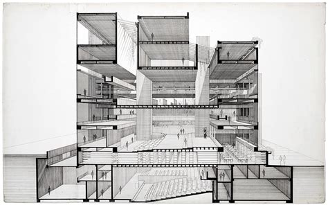 Rudolph section | Architecture drawing, Architectural section, Sectional perspective