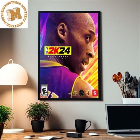 NBA 2K24 Kobe Bryant From Los Angeles Lakers Black Mamba Edition Athlete Cover Home Decor Poster ...