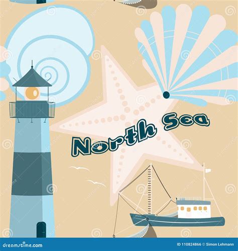 Pattern Background - North Sea Stock Illustration - Illustration of ...