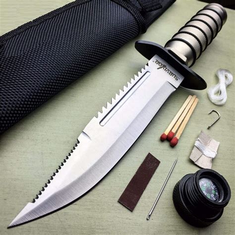 Buy New 10" SURVIVAL Rambo Hunting FIXED BLADE EcoGift Nice with Sharp ...