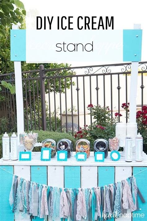 Learn how to make this adorable DIY ice cream stand. It makes the perfect addition to any event ...