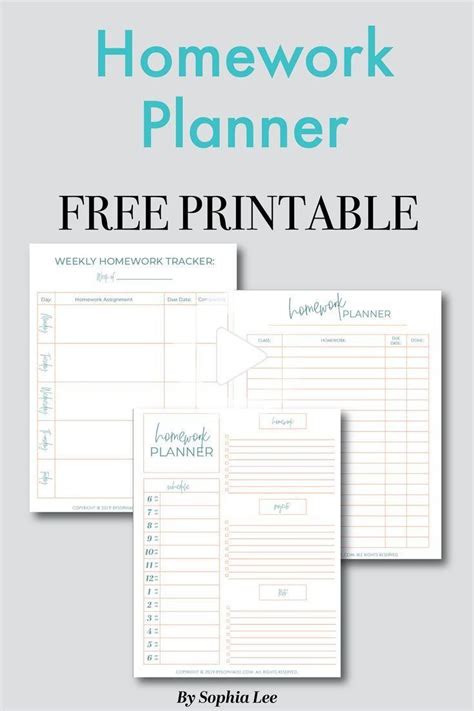 The BEST Homework Planner Every Student Needs (FREE PRINTABLE ...