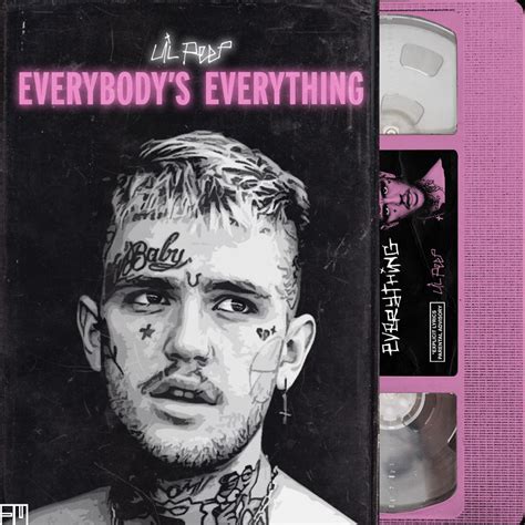 Lil Peep - Everybody's Everything | Album cover design, Cyber aesthetic, Album cover art