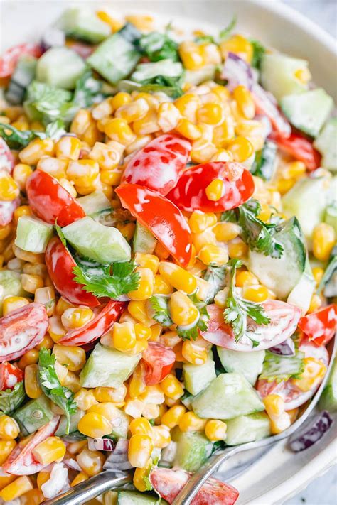 Creamy Corn Salad | Best corn salad recipe, Sweet corn salad recipe ...