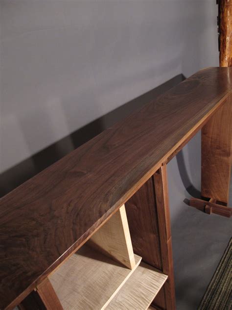 Stand Up Desk in Walnut: Modern Home Office Custom Wood