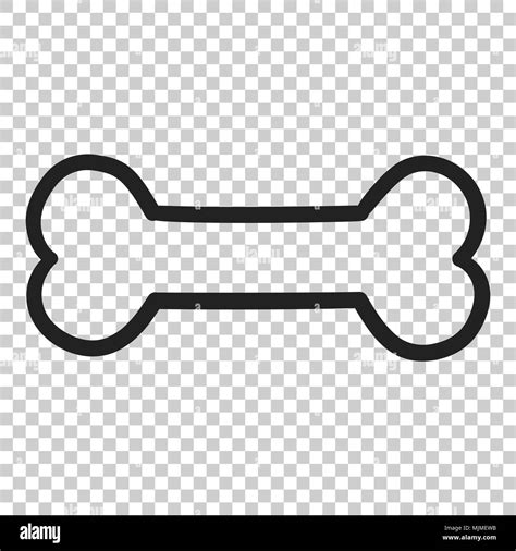 Dog bone toy icon. Vector illustration on isolated transparent background. Business concept ...