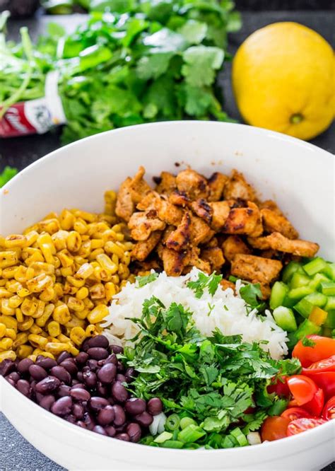 Mexican Chicken and Rice Salad - Jo Cooks