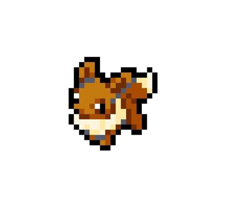 Pixel Eevee By Stefaan Pixel Art Pokemon Pixel Art Eevee Pixel Art Images