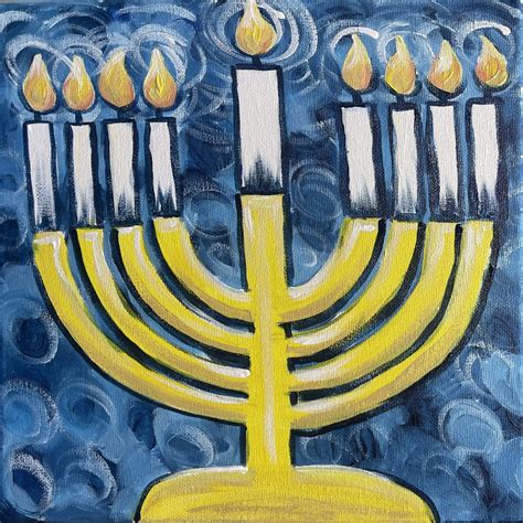 Golden Menorah Art Kit - Artsy Rose Academy