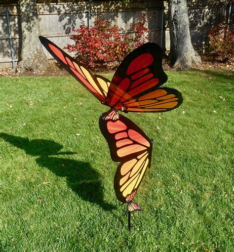Giant Butterfly Garden Art Butterfly Metal Sculpture | Etsy