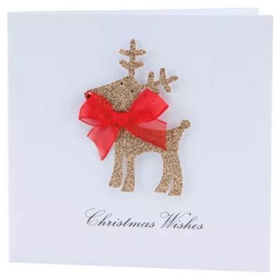 Buy Tesco Finest Charity Reindeer Vintage Christmas Cards , 5 Pack from ...