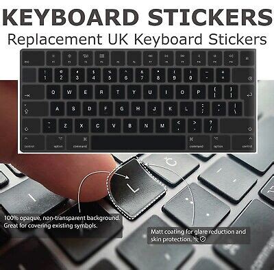 2 x Universal UK Replacement Keyboard Stickers QWERTY Laptop, Desktop ...