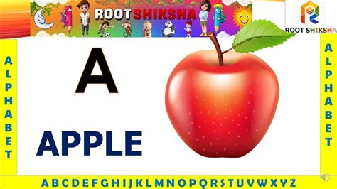 A for Apple / Alphabets ABC song / Phonic song for kids / Nursery Rhymes / Alphabets for ...