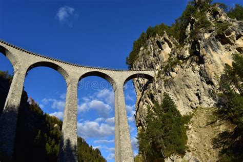 Landwasser Viaduct in Switzerland Near Davos Stock Image - Image of ...