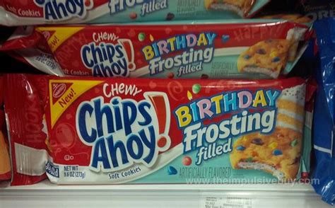 SPOTTED ON SHELVES - Nabisco Birthday Frosting Filled Chewy Chips Ahoy Cookies - The Impulsive Buy