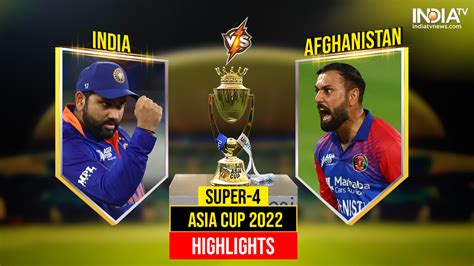 IND vs AFG, Asia Cup, Score, Highlights: IND win by 101 runs – India TV