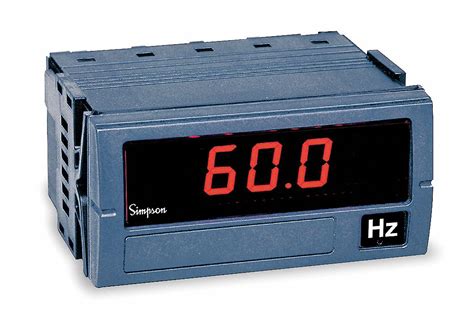 SIMPSON ELECTRIC Digital Panel Meter, Frequency - 4TL78|F35-1-91-0 - Grainger