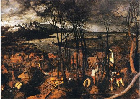 The Gloomy Day (January), 1565 - Pieter Bruegel the Elder - WikiArt.org