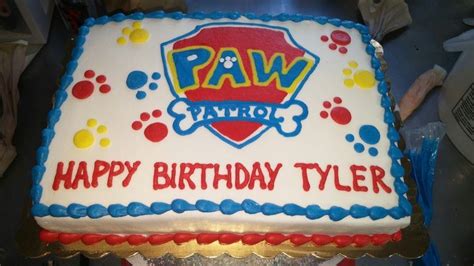 Paw patrol birthday cake, Paw patrol sheet cake, Paw patrol cake