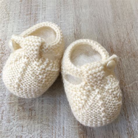 Baby Booties / Knitting Pattern Baby English Instructions / PDF / 4 Sizes Newborn - 3 months - 6 ...