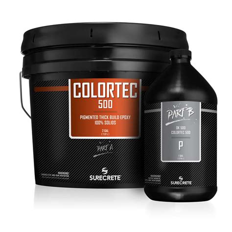 ColorTec 500 Floor Epoxy 100% Colored Concrete Sealer - 3 Gallon Kit ...