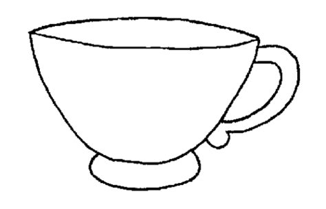 Tea Cup Clip Art Black And White