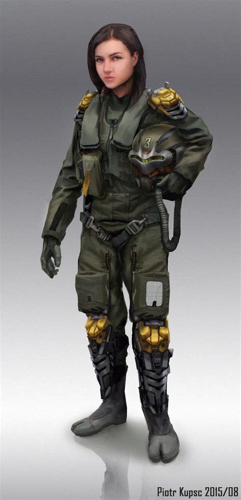 Scifi Pilot Fighter by St-Pete on DeviantArt